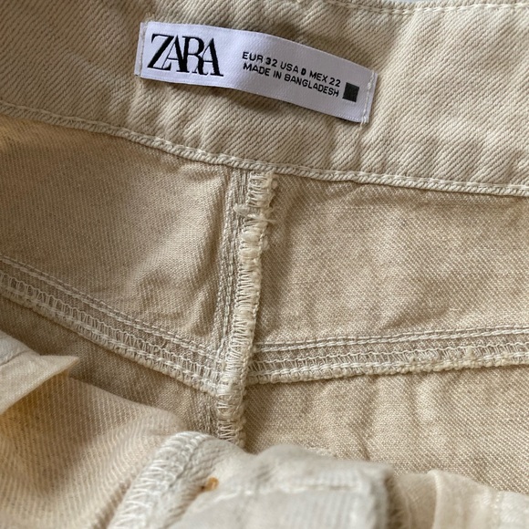 Zara Denim wide leg cargo pants - Picture 5 of 6